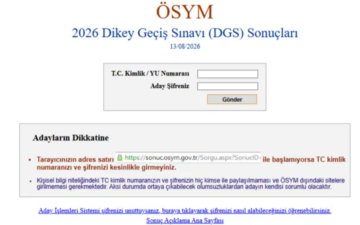 DGS sonuçları