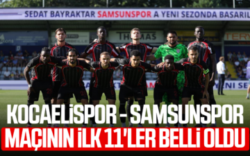 Kocaelispor Samsunspor ilk 11