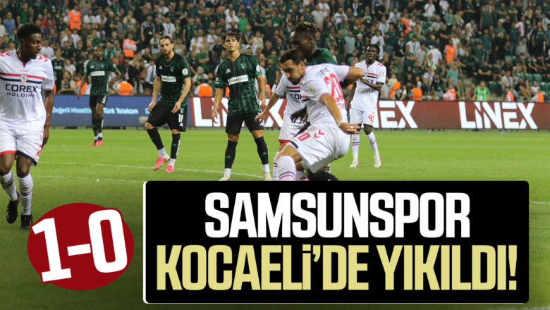 Samsunspor Kocaelispor maçı